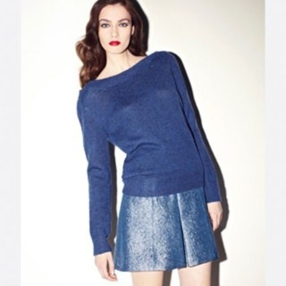 A.P.C. Blue Silver Short Skirt